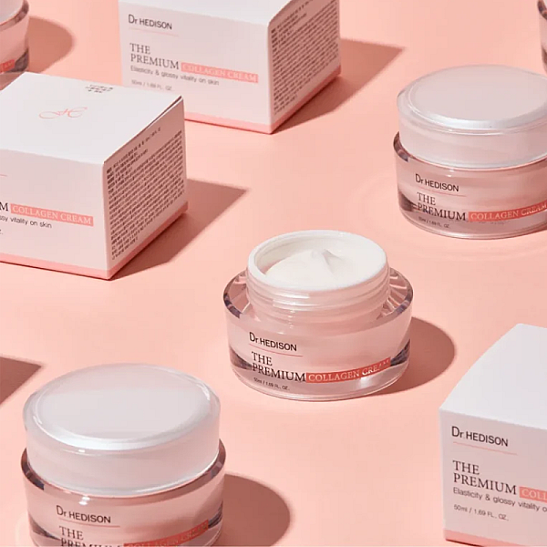 Crema anti-rid Cu Colagen Pentru Elasticitate Si Fermitate The Premium Collagen Cream