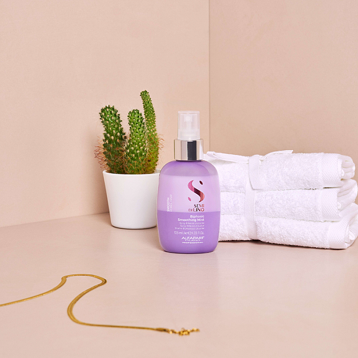 Spray bifazic pentru netezire cu protectie termica Semi di Lino Biphasic Smoothing Mist 
