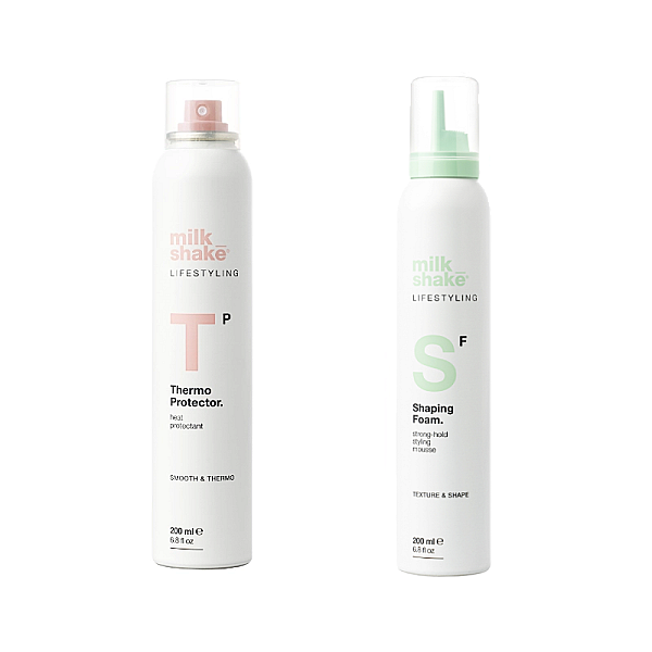 Pachet styling - spuma shaping foam 200ml, protectie termica thermo protector 200ml