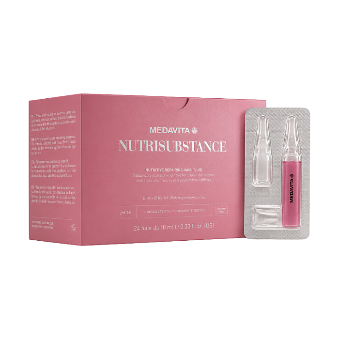 Fiole pentru hidratarea si repararea parului cu Unt de Shea si Aminoacizi Nutrisubstance Nutritive Repairing Hair Fluid