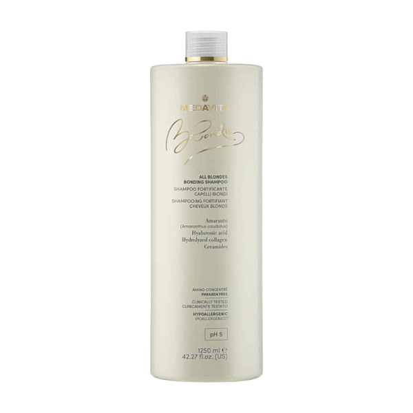 Sampon cu Acid Hialuronic si Colagen pentru par blond Blondie All Blondes Bonding Shampoo