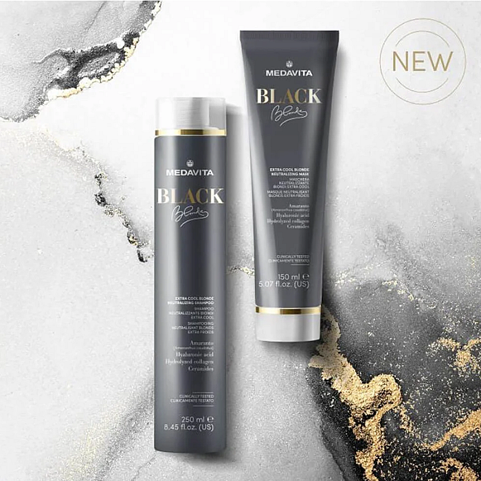 Sampon nuantator Anti-Galben/Portocaliu Black Blondie Extra Cool Blonde Neutralizing Shampoo
