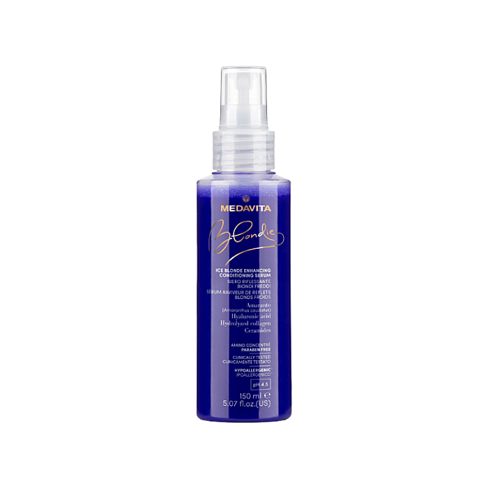 Balsam bifazic fara clatire cu pigment rece/cenusiu Blondie Ice Blonde Enhancing Conditioning Serum