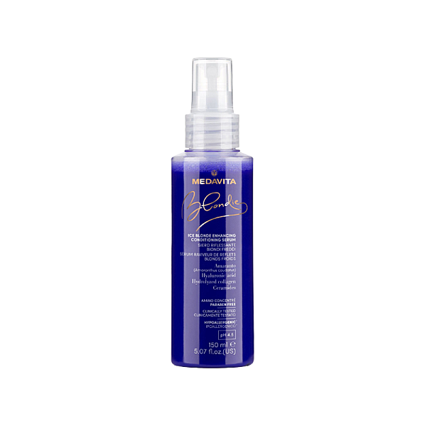 Balsam bifazic fara clatire cu pigment rece/cenusiu Blondie Ice Blonde Enhancing Conditioning Serum