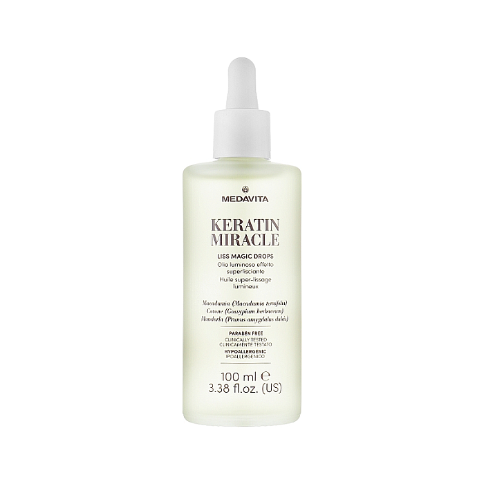 Ulei pentru netezirea parului Keratin Miracle Liss Magic Drops