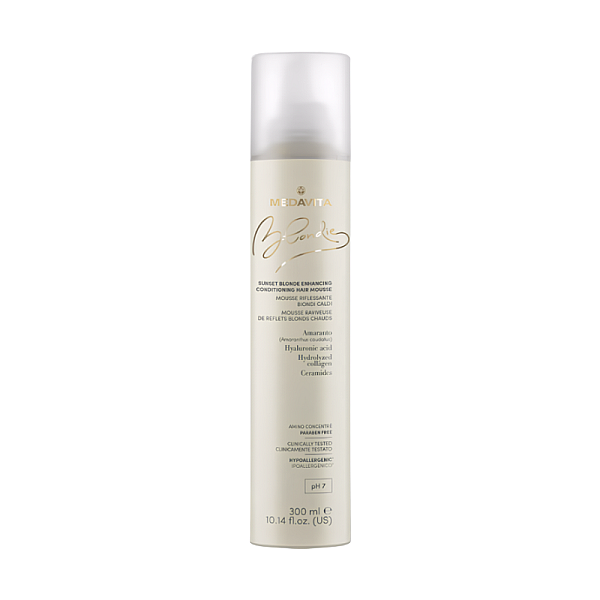 Spuma nuantatoare cu Pigment Cald si Acid Hialuronic Blondie Sunset Blonde Enhancing Conditioning Hair Mousse