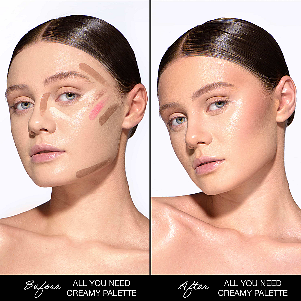 Paleta cremoasa blush, contur si iluminator all you need creamy palette