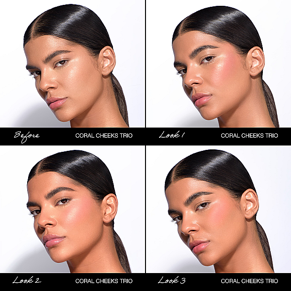 Paleta blush coral cheeks trio