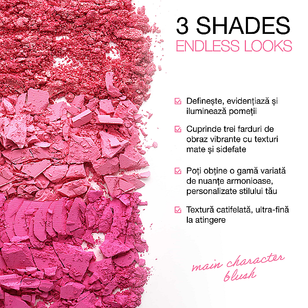 Paleta blush pink cheeks trio