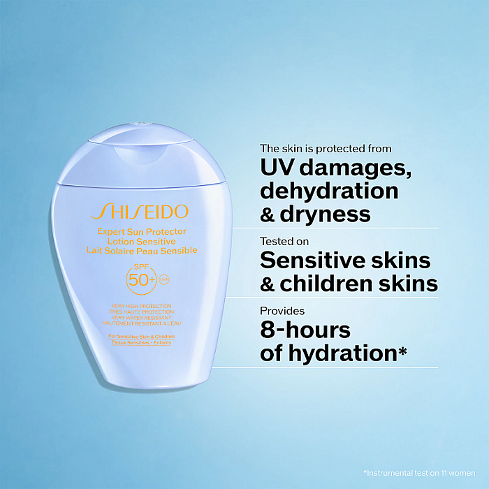 Lotiune cu protectie solara rezistenta la apa pentru piele sensibila SPF 50+ Expert Sun Protector Lotion Sensitive