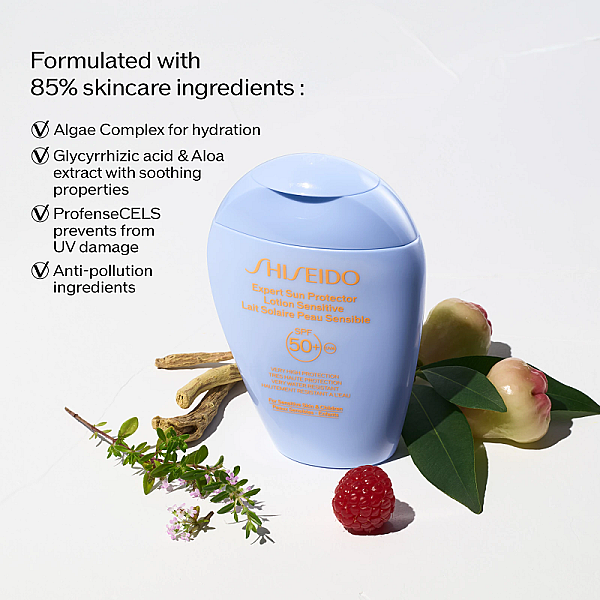 Lotiune cu protectie solara rezistenta la apa pentru piele sensibila SPF 50+ Expert Sun Protector Lotion Sensitive