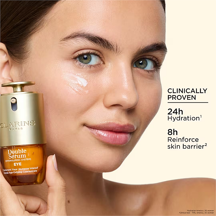 Serum pentru conturul ochilor Double Serum Global Age-Defying Concentrate