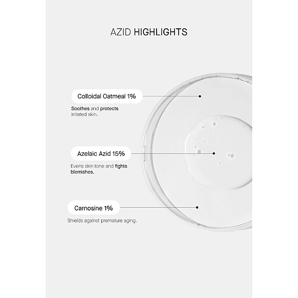 Serum pentru piele reactiva cu 15% Acid Azelaic AZID