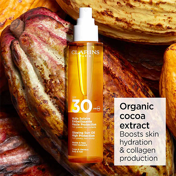 Ulei de corp si par cu protectie solara SPF 30 Glowing Sun Oil