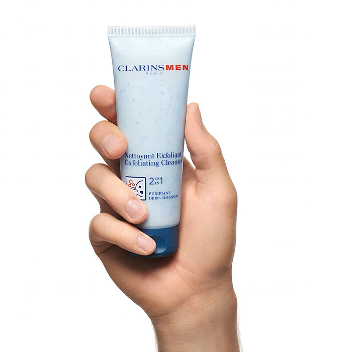 Gel exfoliant de fata 2 in 1 pentru barbati Exfoliating Cleanser