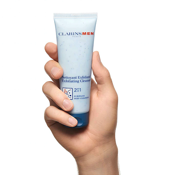 Gel exfoliant de fata 2 in 1 pentru barbati Exfoliating Cleanser