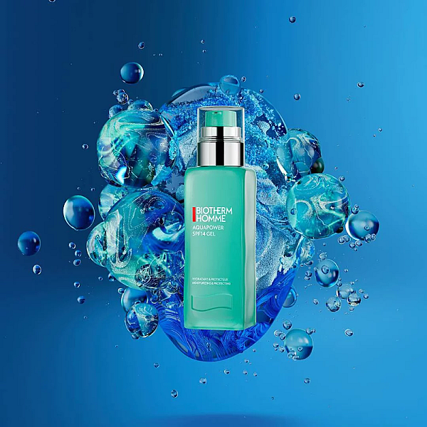 Gel hidratant si protector pentru barbati cu SPF14 Homme Aquapower Gel