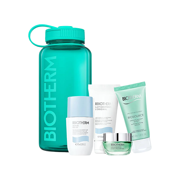 Set de hidratare cu sticla reutilizabila Aqua Drop Skin & Body Hydration Essentials
