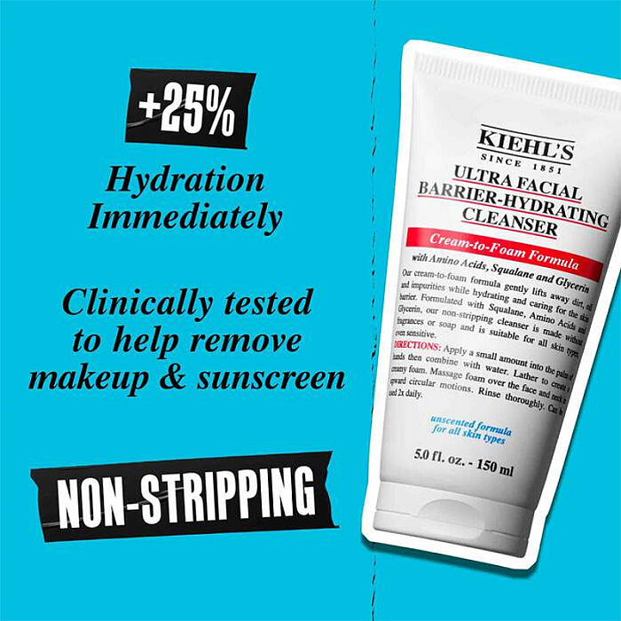 Crema de curatare pentru ten sensibil Ultra Facial Barrier-Hydrating Cleanser