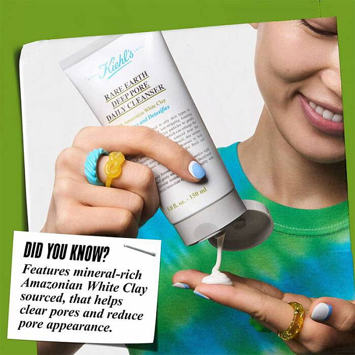 Gel de curatare cu argila alba Rare Earth Deep Pore Daily Cleanser