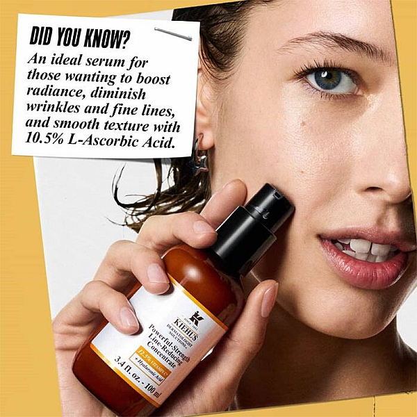 Serum de fata cu Vitamina C si Acid Hialuronic Powerful-Strength Line-Reducing Concentrate