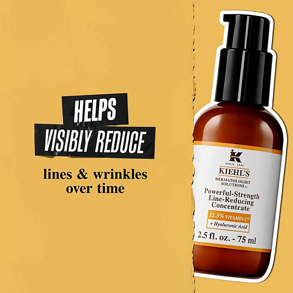 Serum de fata cu Vitamina C si Acid Hialuronic Powerful-Strength Line-Reducing Concentrate