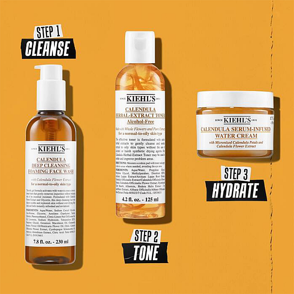 Gel de curatare cu extract de galbenele Calendula Deep Cleansing Foaming Face Wash