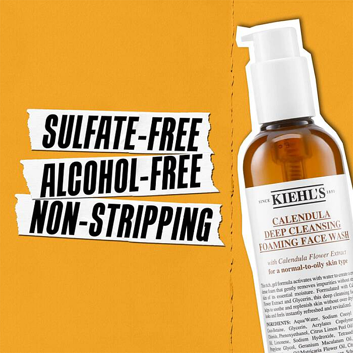 Gel de curatare cu extract de galbenele Calendula Deep Cleansing Foaming Face Wash