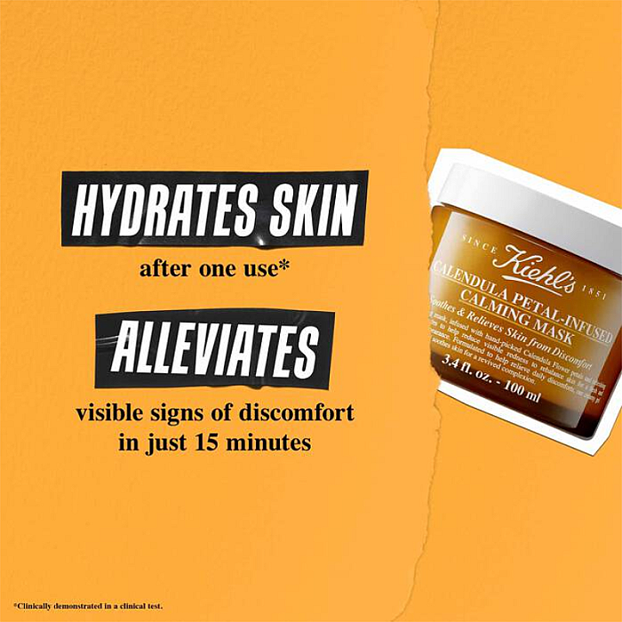 Masca de fata hidratanta si calmanta cu extract de galbenele Calendula Petal-Infused Calming Mask