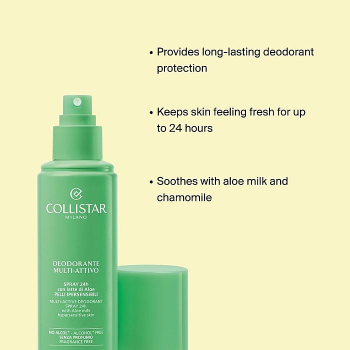 Deodorant spray cu lapte de aloe pentru piele hipersensibila Multi-Active 24h