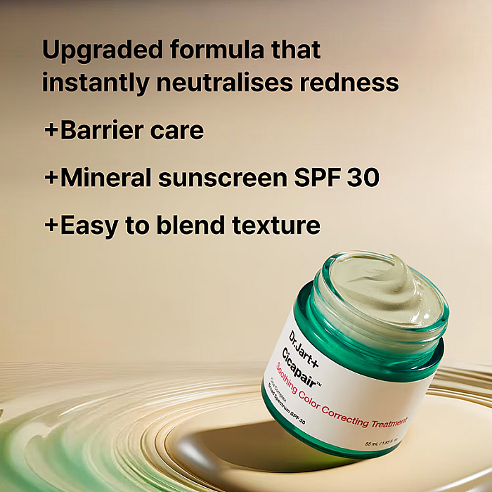 Crema corectoare impotriva rosetii cu SPF30 Cicapair Soothing Color Correcting Treatment
