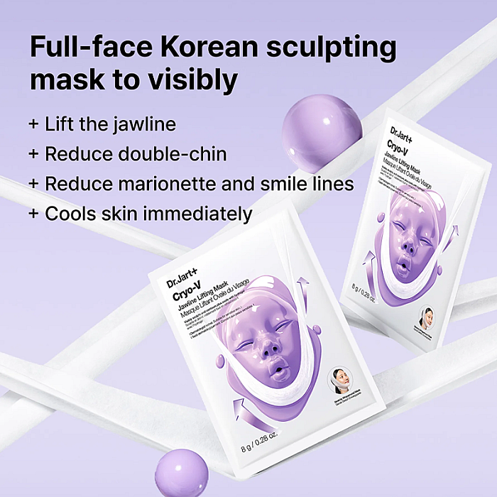 Masca de fata cu efect de lifting Cryo V-Sculpt Jawline Lifting Mask
