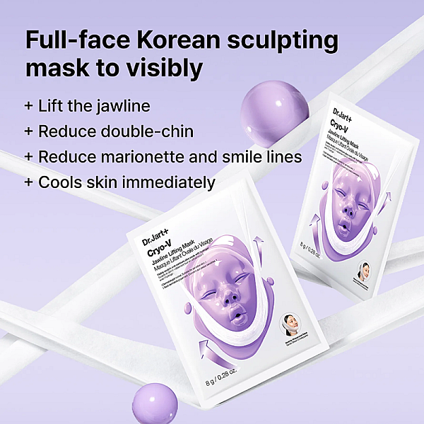 Masca de fata cu efect de lifting Cryo V-Sculpt Jawline Lifting Mask