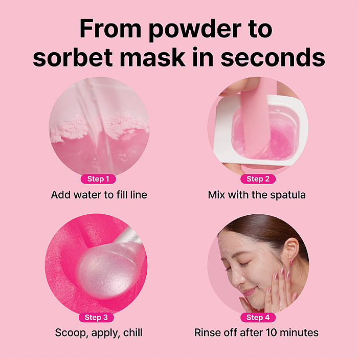 Masca hidratanta cu efect racoritor Cryo Sorbet Icy Facial Mask