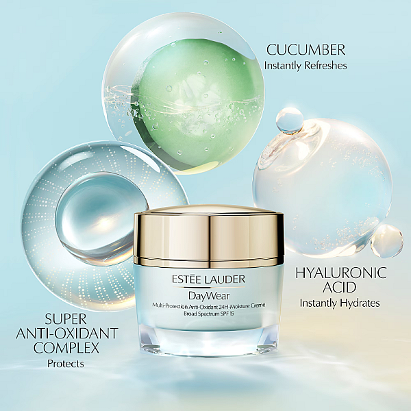Crema hidratanta pentru ten uscat cu SPF15 DayWear Advanced Multi-Protection