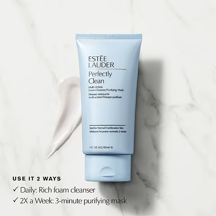 Spuma de curatare purifianta Perfectly Clean Multi-Action Foam Cleanser/Purifying Mask