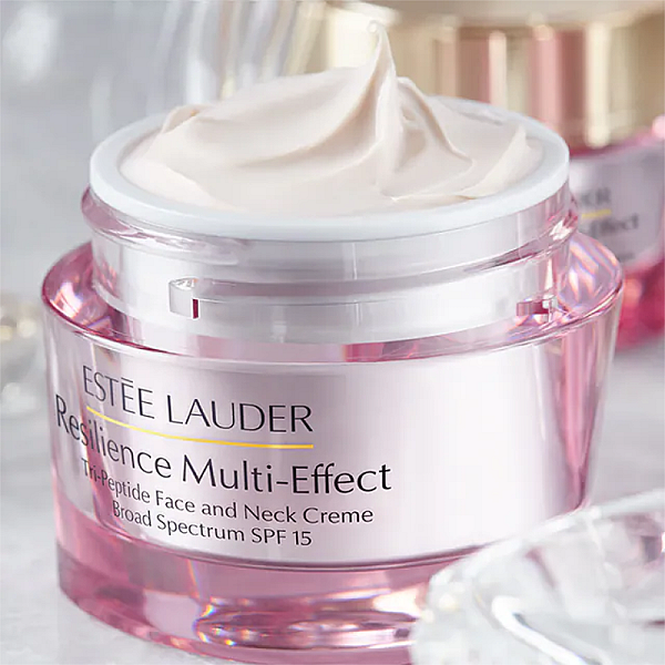 Crema anti-imbatranire pentru ten normal sau mixt cu tripeptide si SPF15 Resilience Multi-Effect Face and Neck Cream