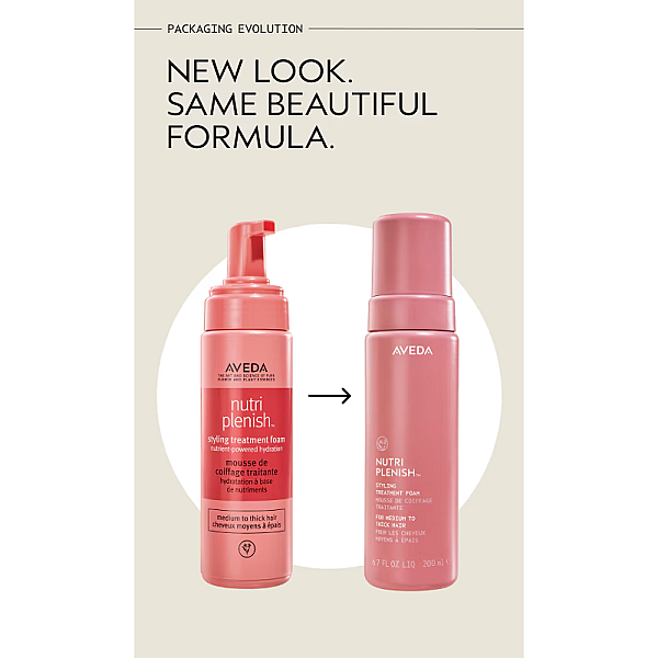 Spuma de styling hidratanta pentru par Nutriplenish Styling Treatment Foam
