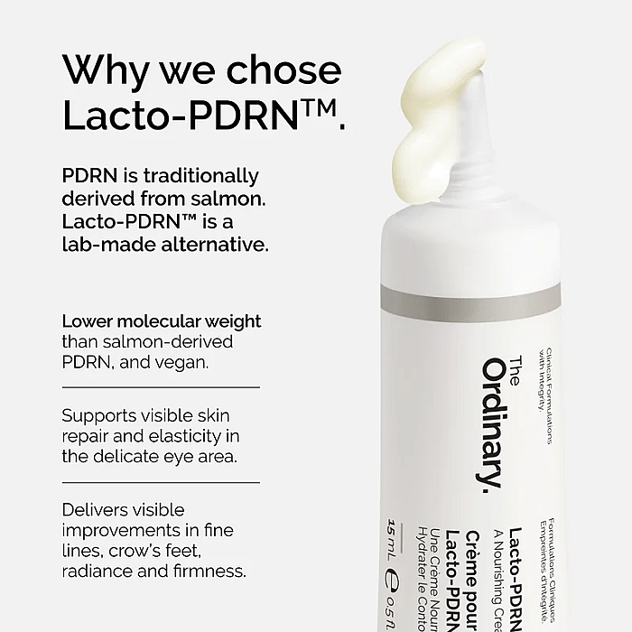 Crema antirid pentru zona ochilor cu 4% Lacto-PDRN si vitamina B9