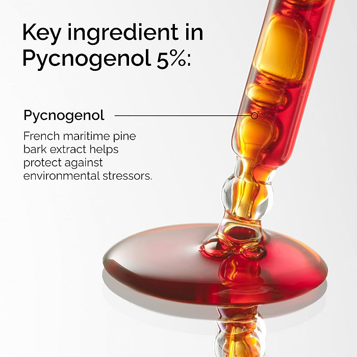 Ser antioxidant concentrat cu 5% Pycnogenol pentru hidratare si elasticitate