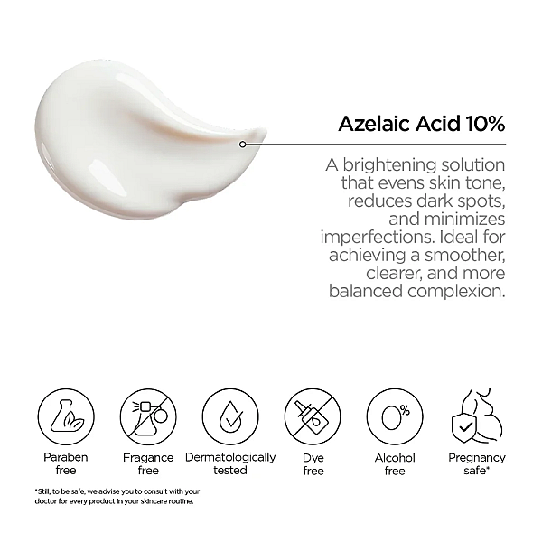 Emulsie pentru luminozitate Just Azelaic Acid 10%
