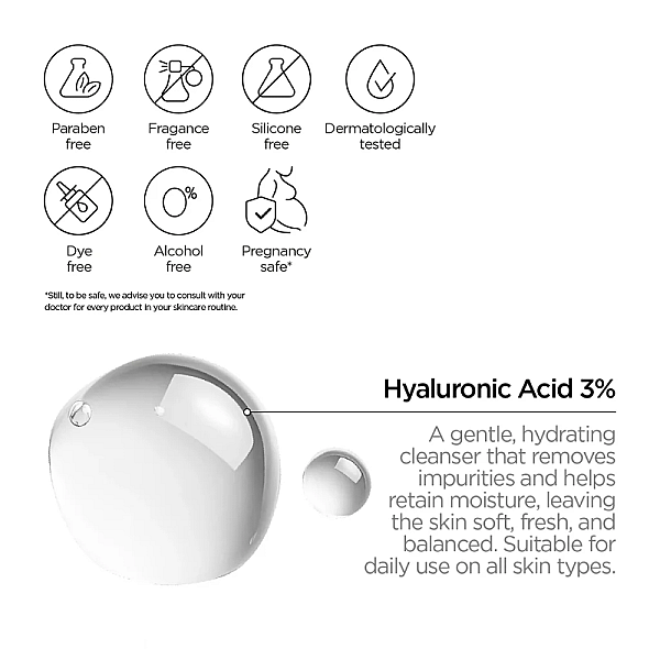 Gel de curatare hidratant cu acid hialuronic Just Hyaluronic Acid 3%