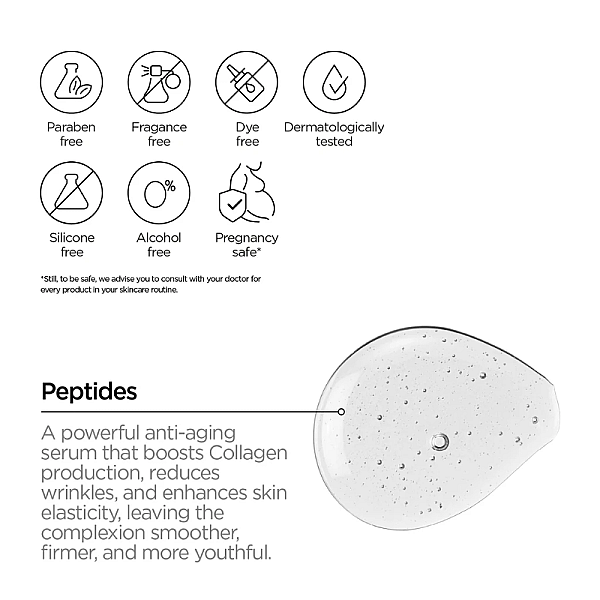 Ser pentru fermitate cu peptide Just Peptide 10%