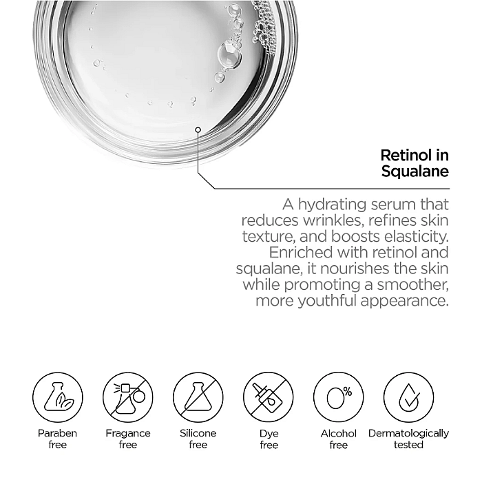 Ser cu retinol si squalane Just Retinol in Squalane