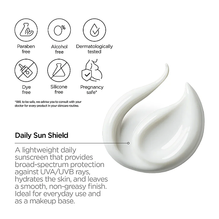 Crema cu protectie solara cu acid hialuronic SPF50 Daily Sun Shield