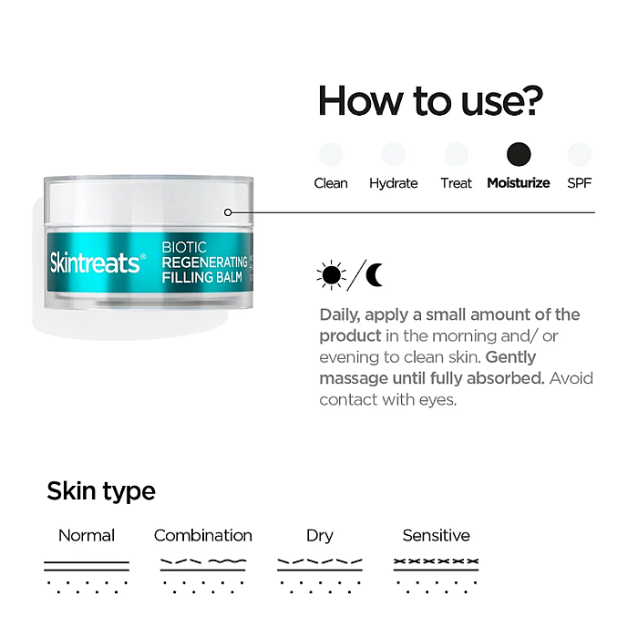 Balsam nutritiv pentru regenerare Skintreats Biotic Regenerating Filling Balm