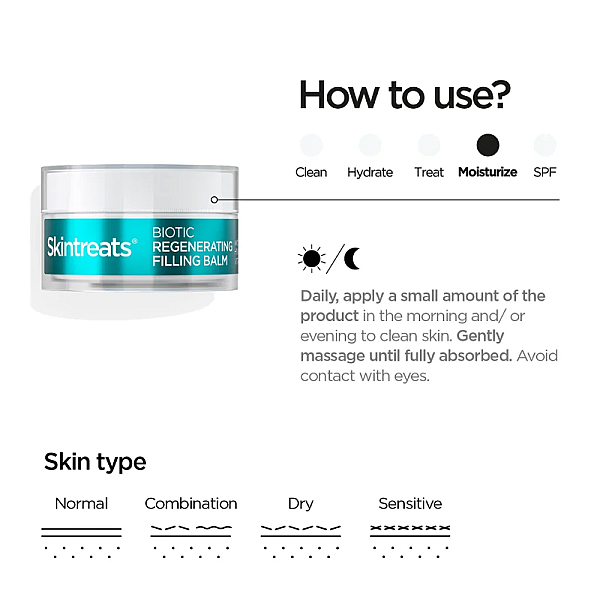 Balsam nutritiv pentru regenerare Skintreats Biotic Regenerating Filling Balm