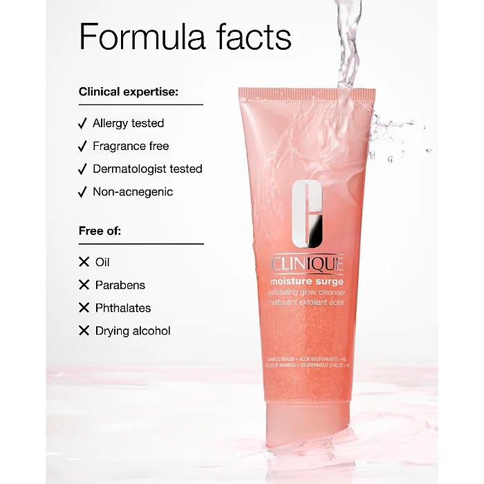 Gel de curatare exfoliant Moisture Surge Exfoliating Glow Cleanser