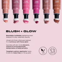 Blush lichid iluminator Cheek Kiss Blush + Glow