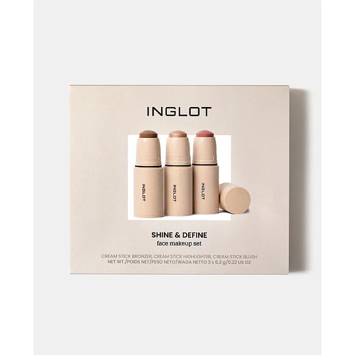 Set Shine & Define - Cream Stick Bronzer, Cream Stick Blush, Cream Stick Highlighter